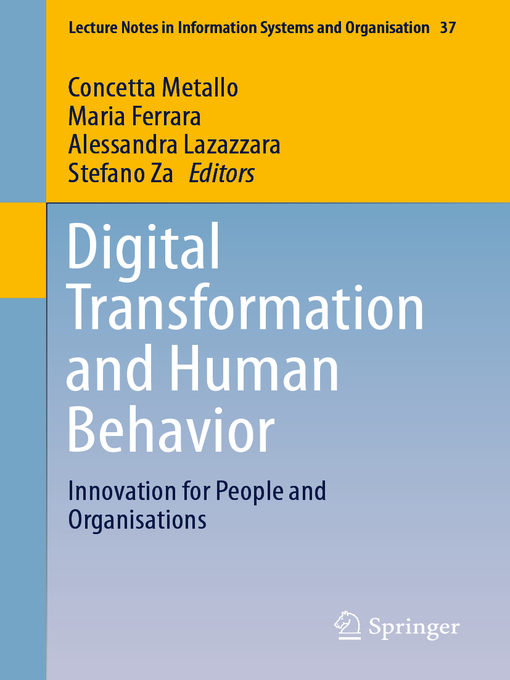 Title details for Digital Transformation and Human Behavior by Concetta Metallo - Wait list